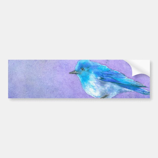 Bluebird Bliss Bumper Sticker (Front)