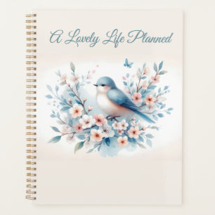 Bluebird Blossom Watercolor Serenity Planner
