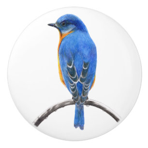 Bluebird Ceramic Knob