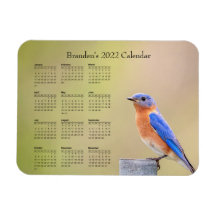 Bluebird - Customisable full year 2022 calendar