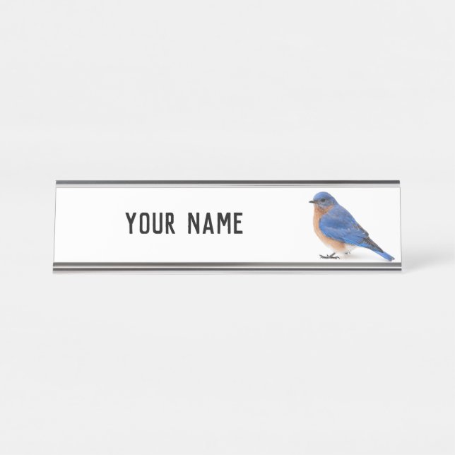 Bluebird Desk Name Plate (Front)