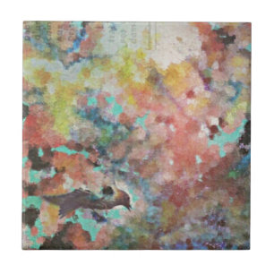 Bluebird Digital Art Tile