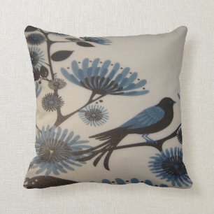 BLUEBIRD FLOWERS CUSHION
