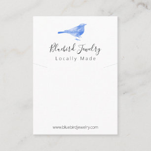 Bluebird Handmade Jewelry Necklace Pendant Business Card