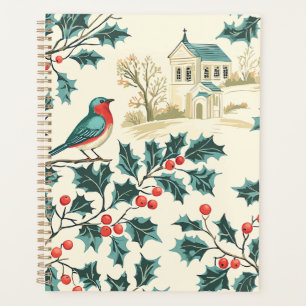 Bluebird Holly Christmas Winter Church Planner