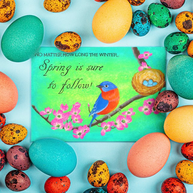 Bluebird Inspirational Post Card (Creator Uploaded)