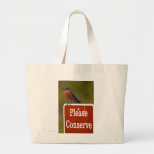 Bluebird Large Tote Bag
