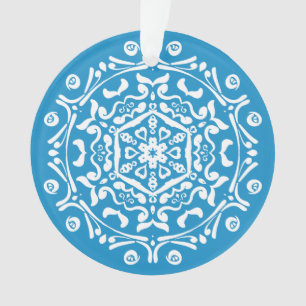 Bluebird Mandala Ornament