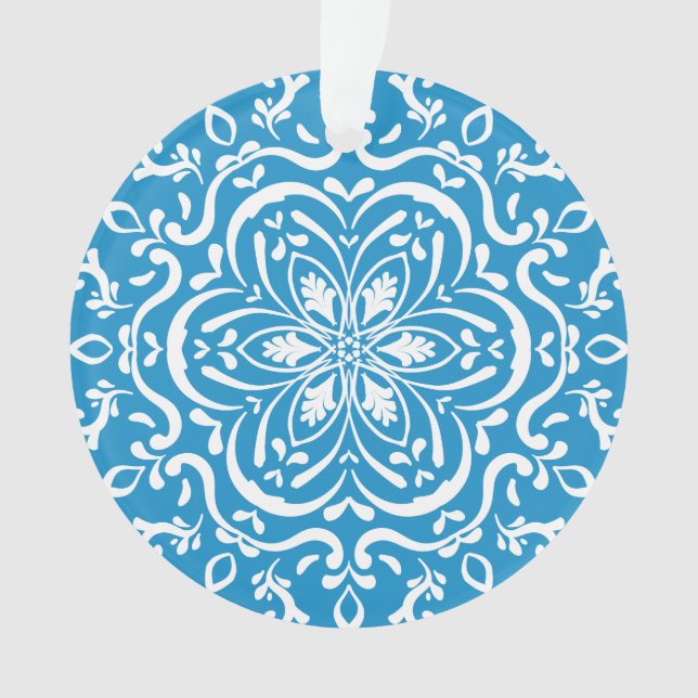 Bluebird Mandala Ornament (Front)