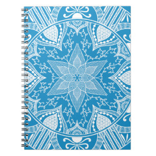 Bluebird Mandala Spiral Notebook