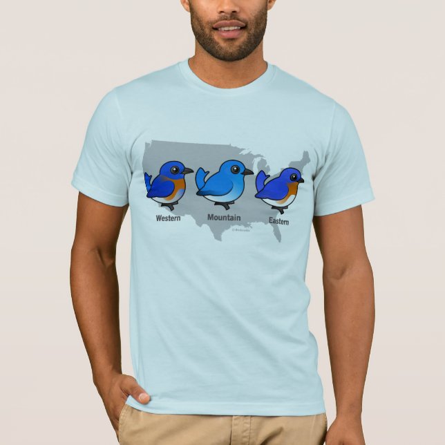 Bluebird Map T-Shirt (Front)