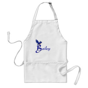 Bluebird Monogram Initial B Your Name Standard Apron