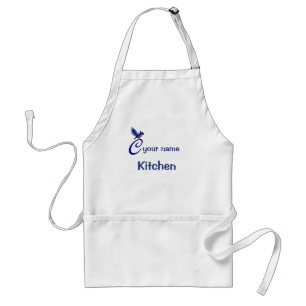 Bluebird Monogram Initial C Personalised Standard Apron