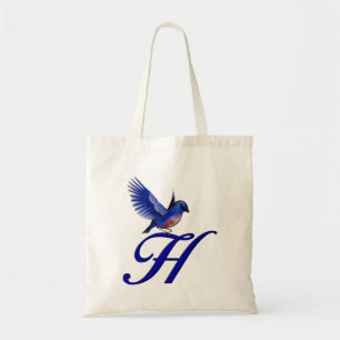 Bluebird Monogram Initial H Tote Bag