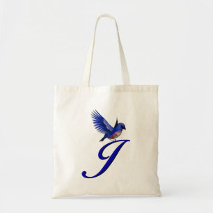 Bluebird Monogram Initial J Tote Bag