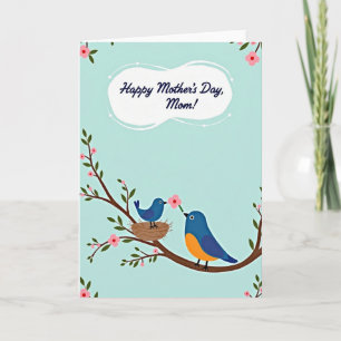 Bluebird Mothers Day Love Card