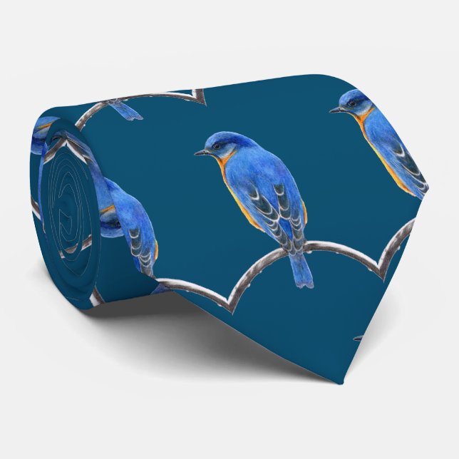 Bluebird Neck Tie (Rolled)