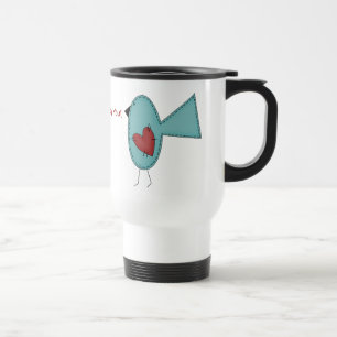 Bluebird of Happiness by SRF Travel Mug
