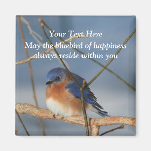 Bluebird Of Happiness Inspirational Magnet