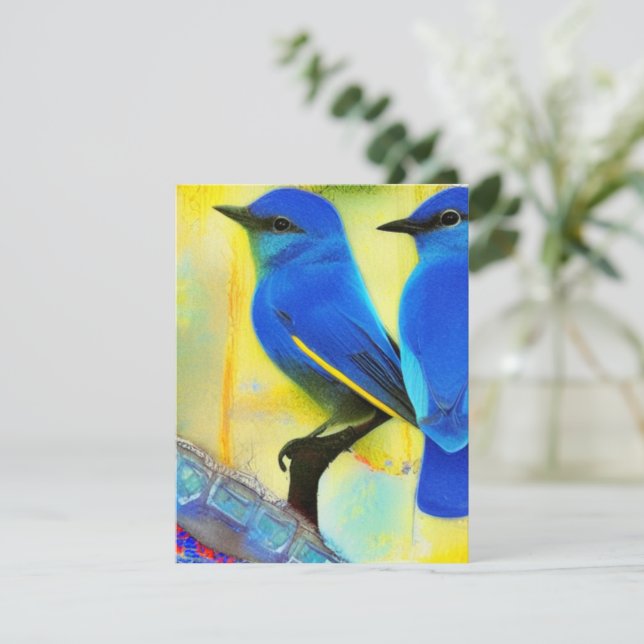 Bluebird of Happiness Note Cards (Standing Front)