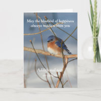 Bluebird Of Happiness Personalised Inspirational