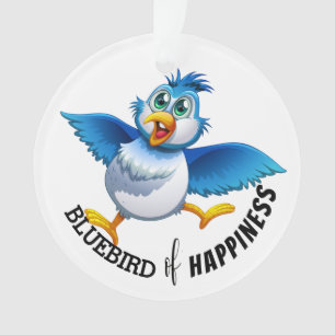 Bluebird of Happiness - See Back Ornament