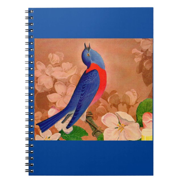 bluebird of happiness spiral notebook (Front)