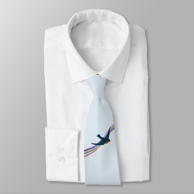 Bluebird of Happiness Tie (Tied)