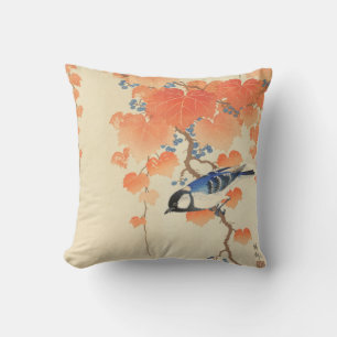 Bluebird on a Paulownia Tree  Cushion