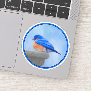 Bluebird Painting - Original Bird Art