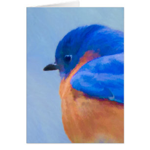Bluebird Painting - Original Bird Art