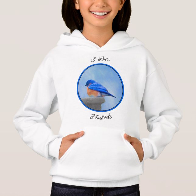Bluebird Painting - Original Bird Art (Front)