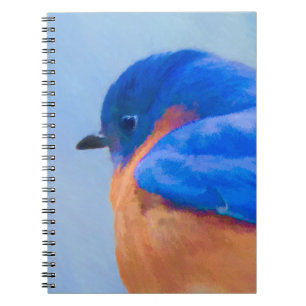 Bluebird Painting - Original Bird Art Notebook