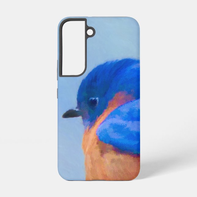 Bluebird Painting - Original Bird Art Samsung Galaxy S22 Case (Back)