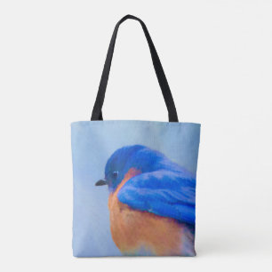 Bluebird Painting - Original Bird Art Tote Bag