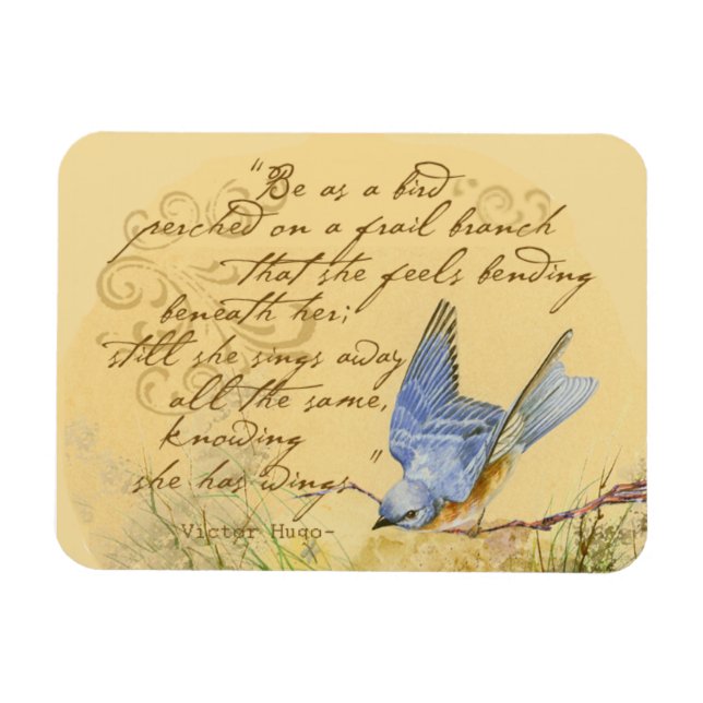Bluebird Poem Magnet (Horizontal)