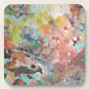 Bluebird Watercolor Coaster