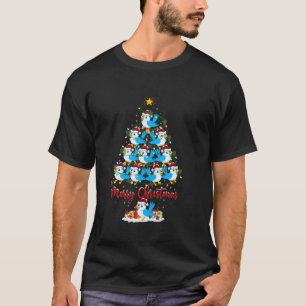 Bluebird Xmas Lighting Santa Bluebird Christmas Tr T-Shirt