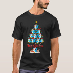 Bluebird Xmas Lights Bluebird Christmas Tree T-Shirt