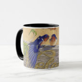 Bluebirds, barn swallows mug (Front Left)