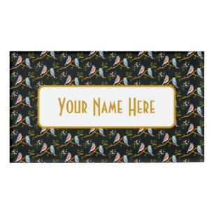 Bluebirds Desk Name Tag