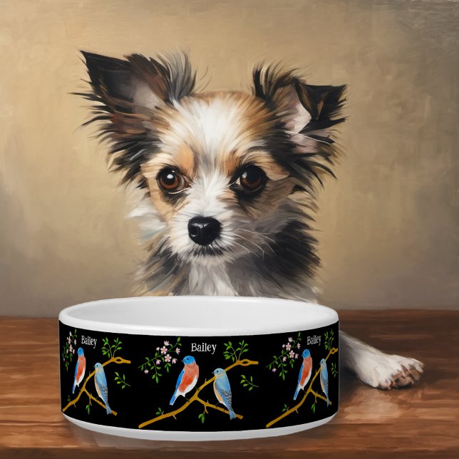 Bluebirds Dog or Cat Bowl  (Creator Uploaded)