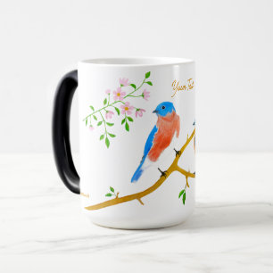 Bluebirds Large Magic Mug