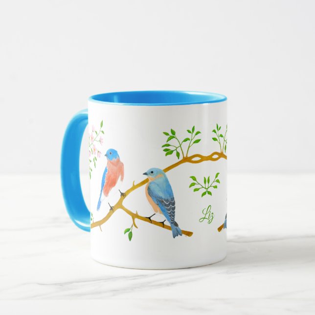 Bluebirds Light Blue Combo Mug (Front Left)