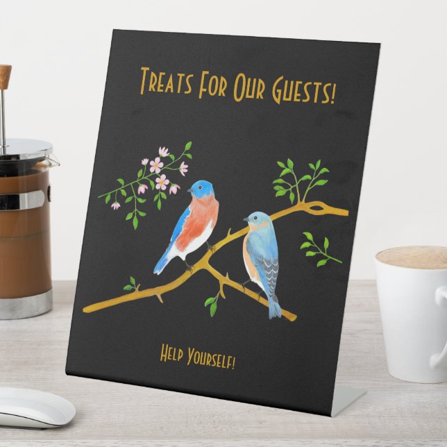 Bluebirds Pedestal Sign (In SItu)