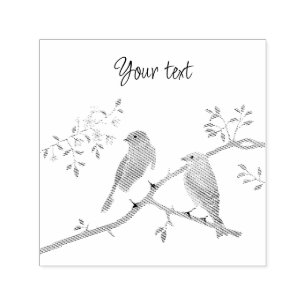 Bluebirds Self-Inking Stamp