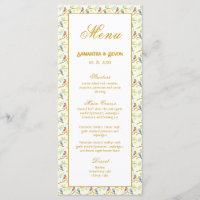 Bluebirds Wedding Menu