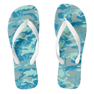 BlueBlast Camo Pattern Jandals