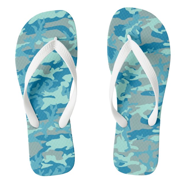 BlueBlast Camo Pattern Jandals (Footbed)