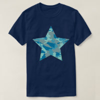 BlueBlast Camo Pattern Star